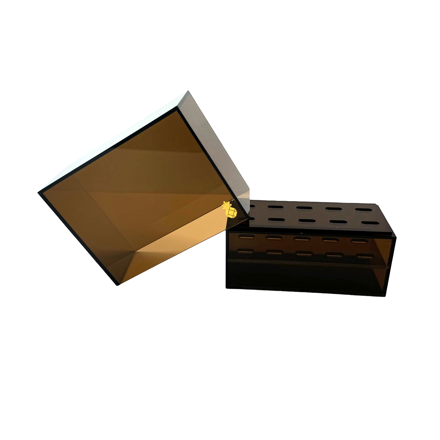 Tweezer Mini Storage - Brown (10 slots) - Eyeland Lash