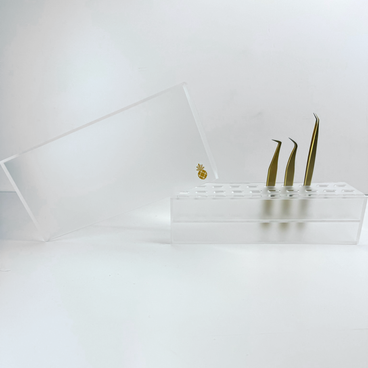 Tweezer Storage - Matte Clear (holds 20) - Eyeland Lash