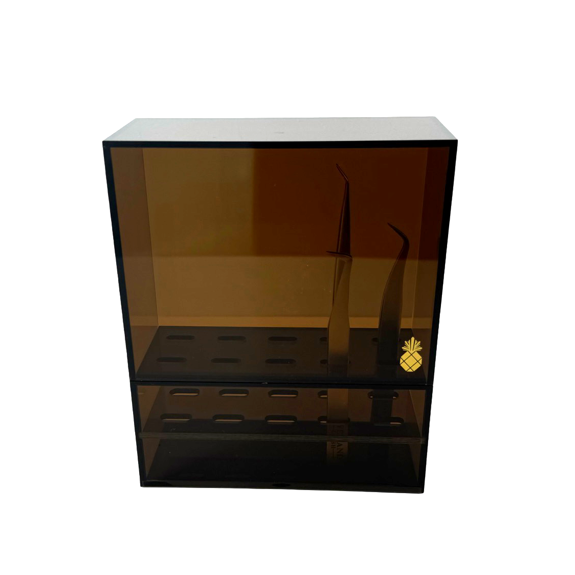 Tweezer Mini Storage - Brown (10 slots) - Eyeland Lash