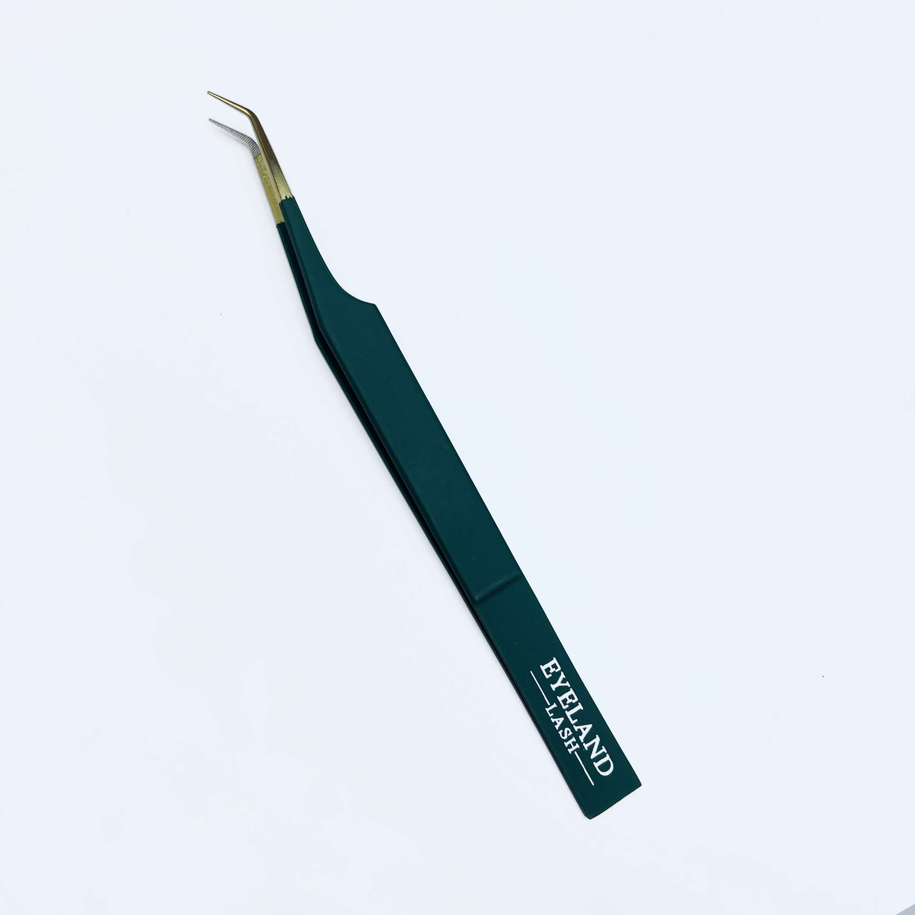 Aruba (Long) Tweezer - Fiber Tip Emerald - Eyeland Lash