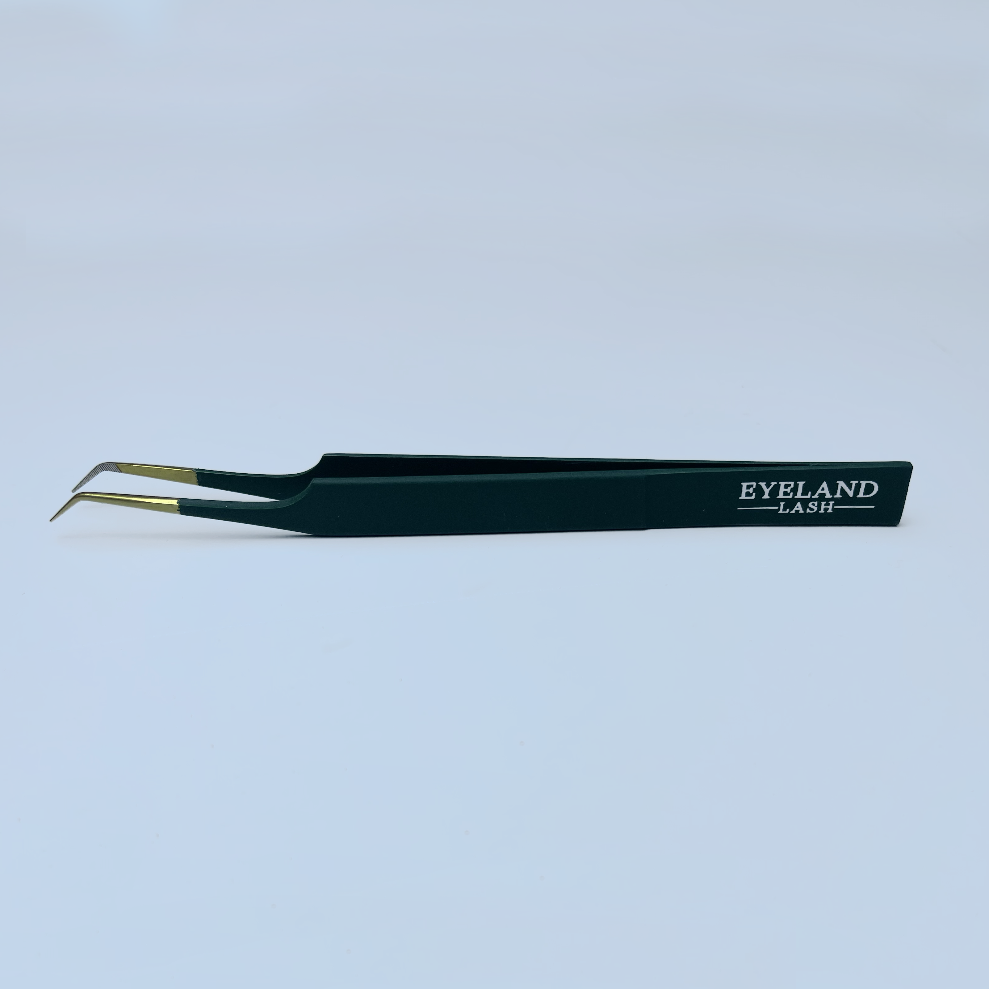 Aruba (Long) Tweezer - Fiber Tip Emerald - Eyeland Lash