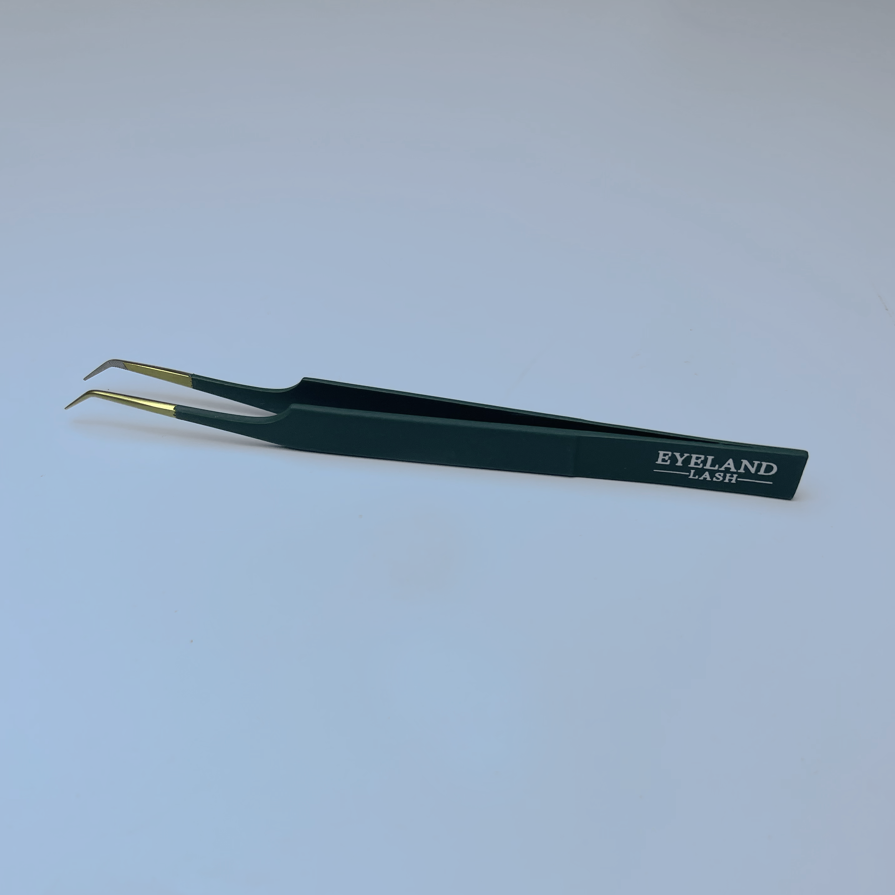Aruba (Long) Tweezer - Fiber Tip Emerald - Eyeland Lash