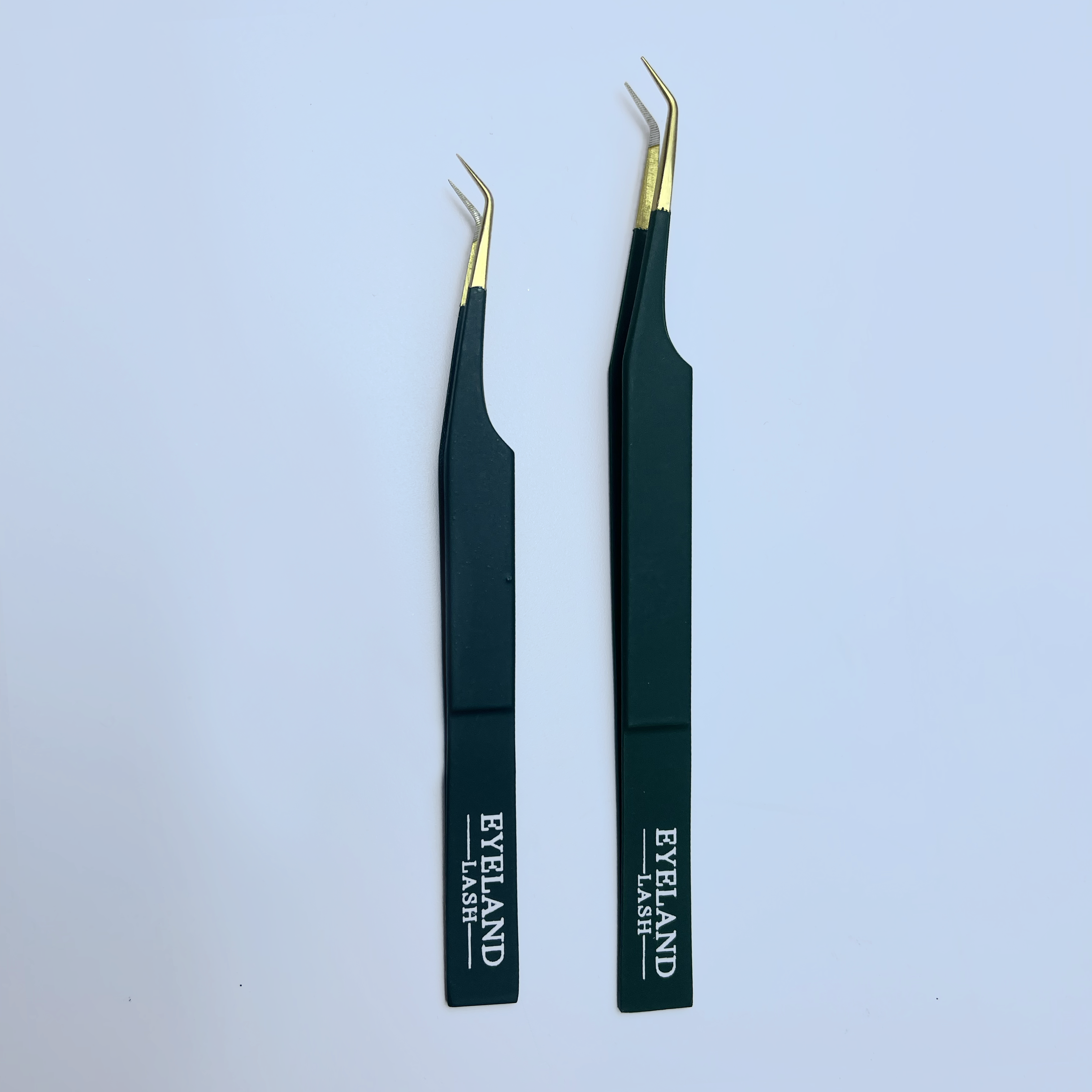 Aruba (Short) Tweezer - Fiber Tip Emerald - Eyeland Lash