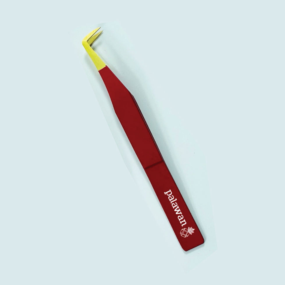 Palawan Tweezer - Fiber Tip Red - Eyeland Lash