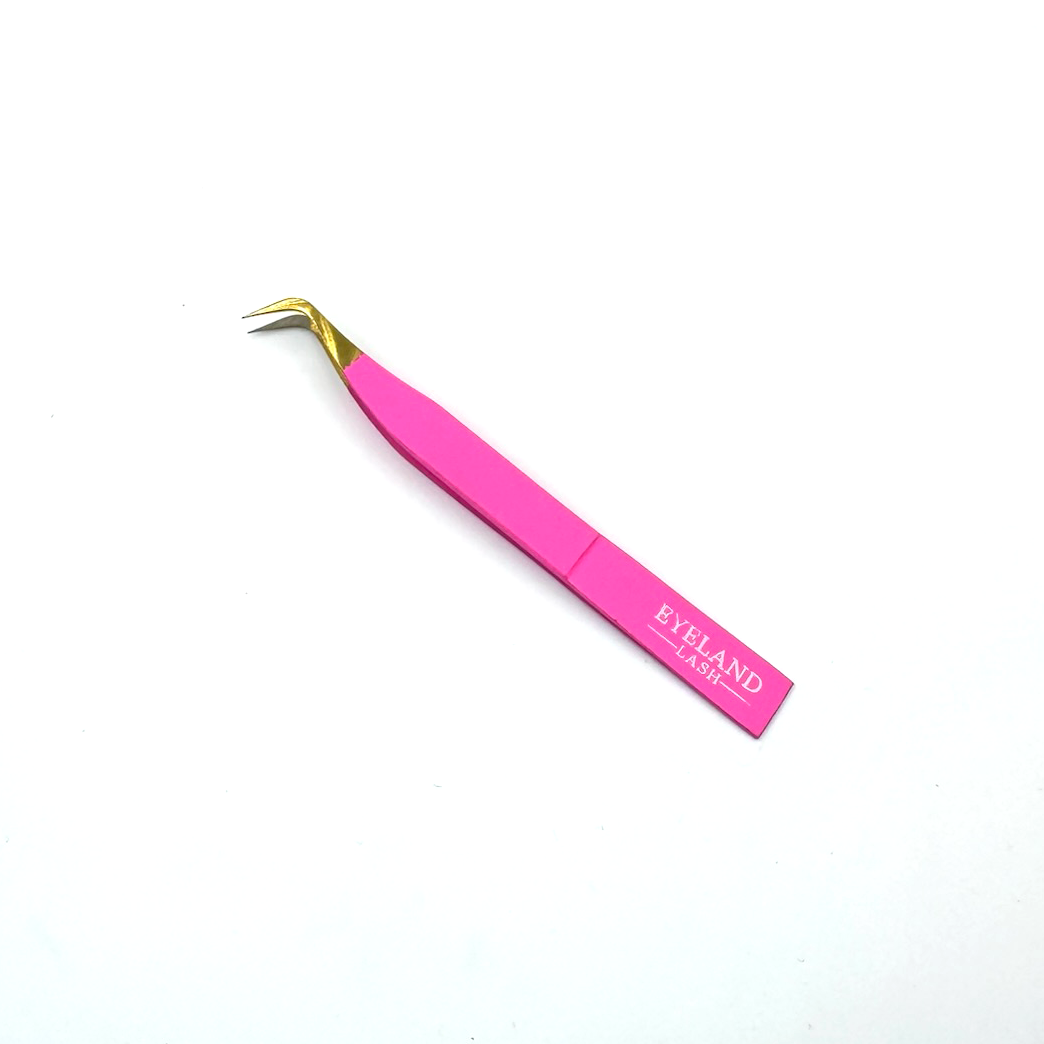 Cozumel Tweezer - Guava - Fiber Tip - Eyeland Lash
