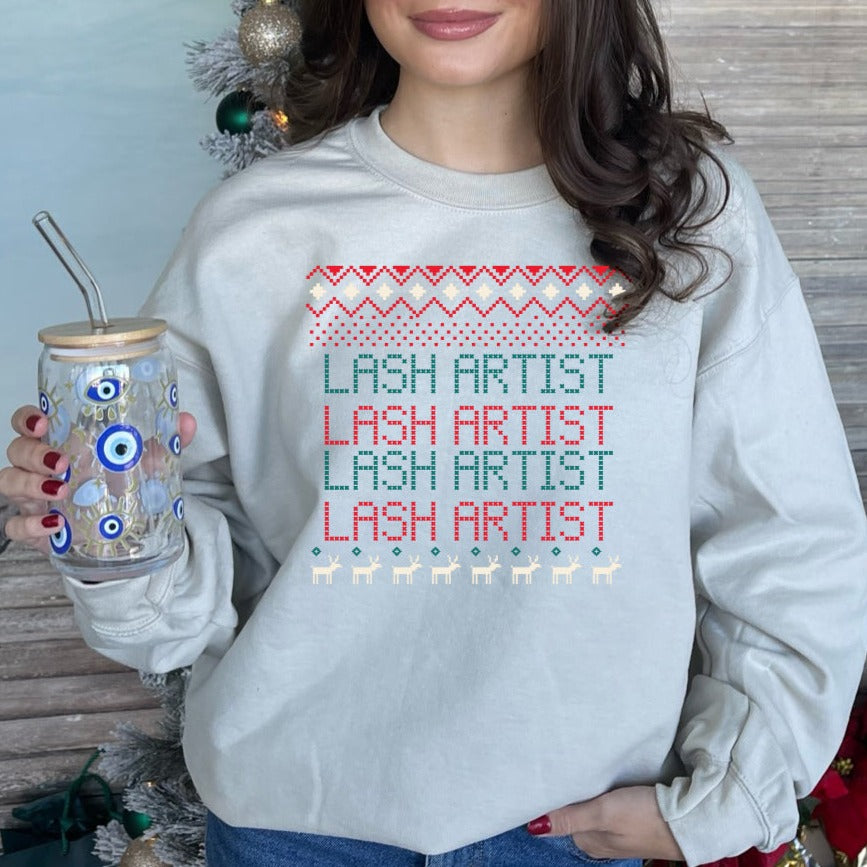 Ugly Sweater Lash Artist - Sweatshirt - Eyeland Lash