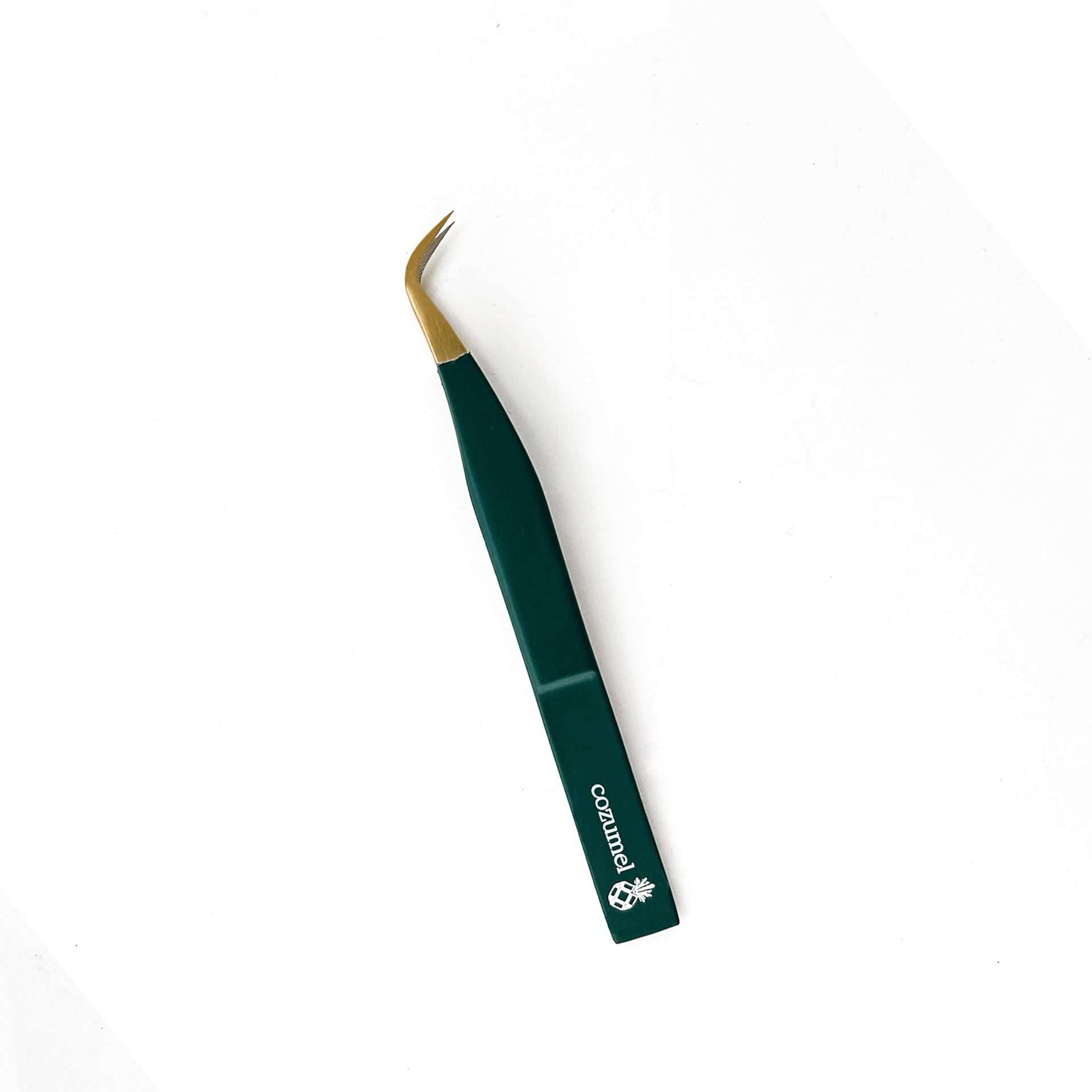 Cozumel Tweezer - Fiber Tip Emerald - Eyeland Lash